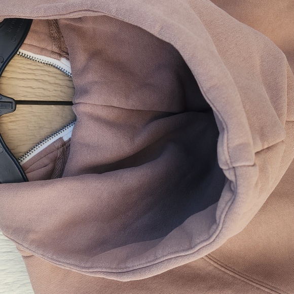 Vuori Restore Half Zip Sedona Brown Neutral Norm Hoodie Medium Athletic Comfy - Picture 5 of 8